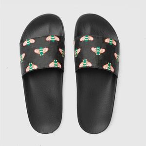 Designer Caoutchouc Slide Sandal Floral Hommes Pantoufles Blooms Toile Rayé Femmes Sandales Plates