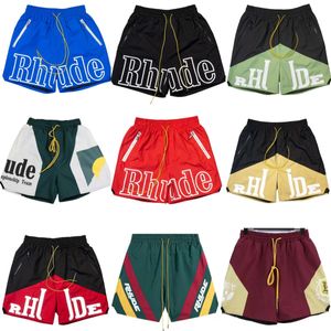 Designer Rude Men's Shorts Summer Fashion Board Shorts Rhude Men's High Quality Streetwear Blue Bleu Black Purple Pantal