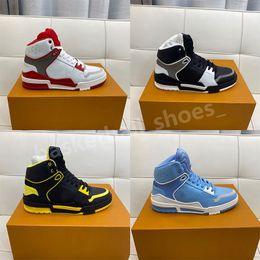 Designer Run Away Shoes Real Leather Men Women Shoe Mens Sports High Top Sneakers Flats Casual Speed Trainers Tamaño 35-46