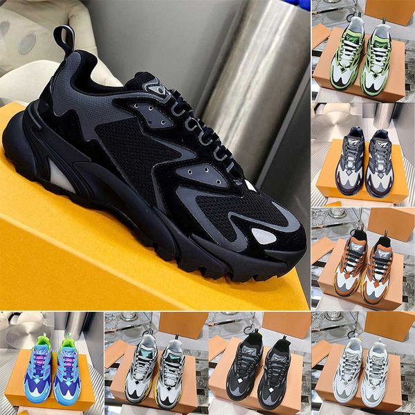 Diseñador Runner Hombres Zapatos casuales Malla transpirable Cool Gris blanco Verde Negro Plata deportes Snaker Tainer Tamaño EUR 40-45