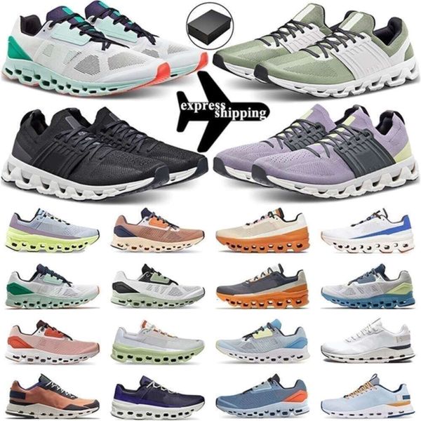 Designer Running Box Chaussures avec Néon Blanc Cyan Cloudstratus Noir Aimant Cloudmonster Rose Rouge Cloudswift Vert Gris Cloudrunner Mens Formateur