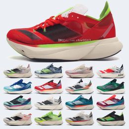 Chaussures de course designer adizero adios pro 3 Sneakers hommes respirants trois rayures Technologie d'amorti