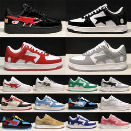 Zapatos para correr de diseñador Zapatos casuales Sk8 sta Low Hombres Mujeres Zapato Negro Blanco Verde Azul Gamuza Para hombre Para mujer Entrenadores estrella Deportes al aire libre Zapatillas de deporte Caminar Trotar