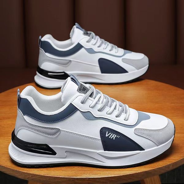 Diseñador de zapatillas para hombres para hombres Blanco blanco gris clásico zapato de malla gruesa en cenizas solas para hombres transpirables zapatillas de deporte deportivo 40-44