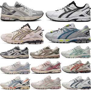 Chaussures de course de créateurs Gel Kahana 8 Low Top Retro Athletic Hommes Femmes Baskets Sports de plein air Baskets Obsidian Gris Crème Blanc Noir Ivy Outdoor Trail SneakersYR