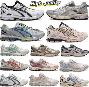 Diseñador Running Shoes Gel Kahana8 Low Top Retro Athletic Men Women Trainers Sports Outdoor Sporters Obsidian Grey Cream White Black Ivy Trail 8853ss