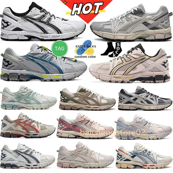 Chaussures de course de créateurs Gel Kahana8 R5 CT Low Top Retro Athletic Hommes Femmes Baskets Sports de plein air Baskets Obsidian Gris Crème Blanc Noir Ivy Outdoor Trail B2