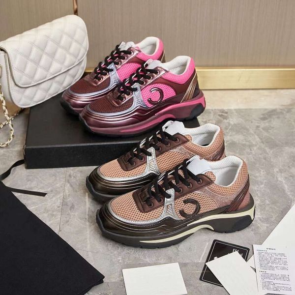 Chaussures de course de créateurs de haute qualité de luxe femmes chaussures de sport chaussure nouvelle CCity Sneaker femme formateur tissu daim effet veau nylon baskets réfléchissantes