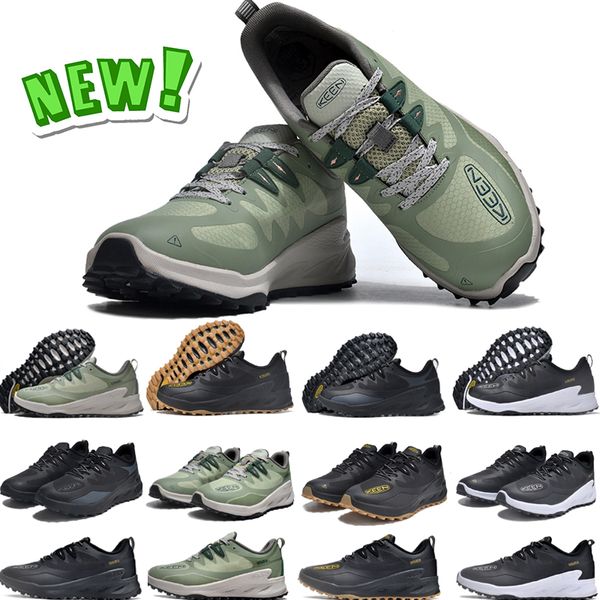 Zapatos para correr de diseñador Keen ZIONIC WP para hombres, mujeres, entrenadores deportivos, tops bajos, triple negro, blanco, dorado, verde, zapatillas de deporte, tamaño 36-45