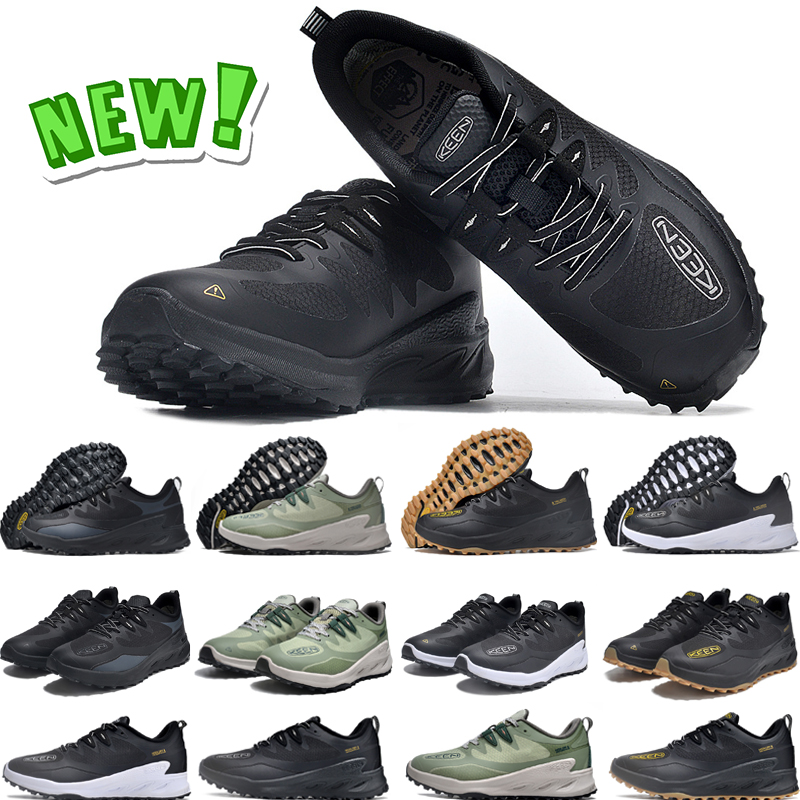 Designer Running Shoes Keen Zionic WP For Men Women Sports Trainers Personlighet Triple Black White Gold Green Sneakers Storlek 36-45
