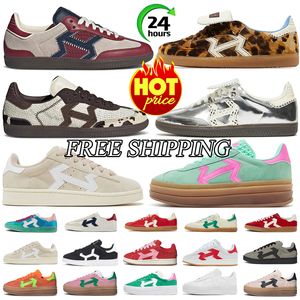 Chaussures de designer Livraison gratuite pour hommes décontractés pour femmes léopard beige brun noir blanc vert gum gris orange mens entraîneurs sportives baskets plate-forme de tennis