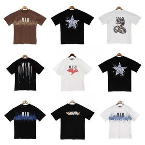 Designer S AMARI T-shirts imprimés Fashion Amirir Shirt Mens and Women Amris Tshirt Cotton T-Shirt Vêtements Haruku Streetwear Hip Hop Street T-shirt