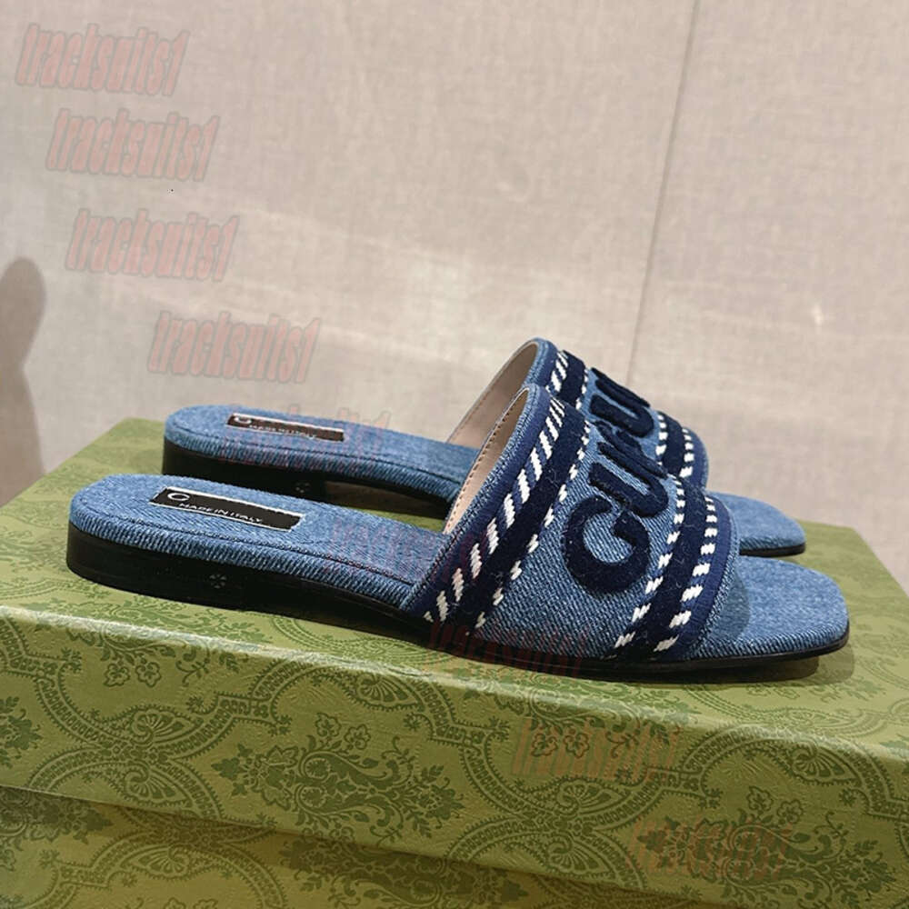 Самые продаваемые дизайнерские высококачественные высококачественные джинсовые резиновые туфли женская летняя сандалии для моды мужская повседневная обувь Синий размер 35-43 дизайнерские тапочки