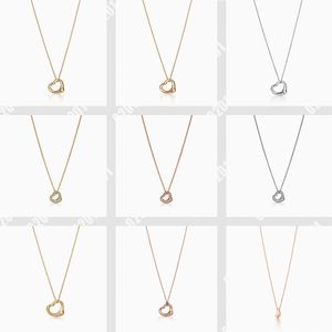 Modieuze nieuwe hartvormige ketting met 18K diamanten van de ontwerper