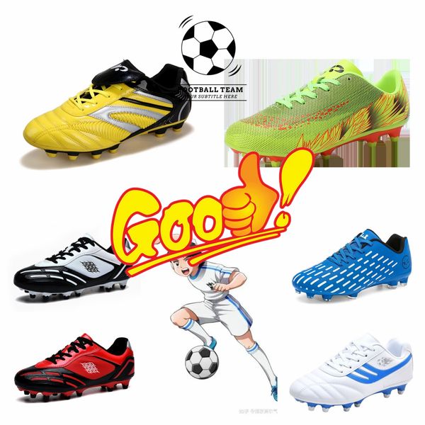 Zapatos de hombre al aire libre de venta caliente de alta calidad del diseñador, zapatos de fútbol de sangre caliente, botas de fútbol, cojín de aire con borde envuelto, zapatos amortiguadores y antideslizantes