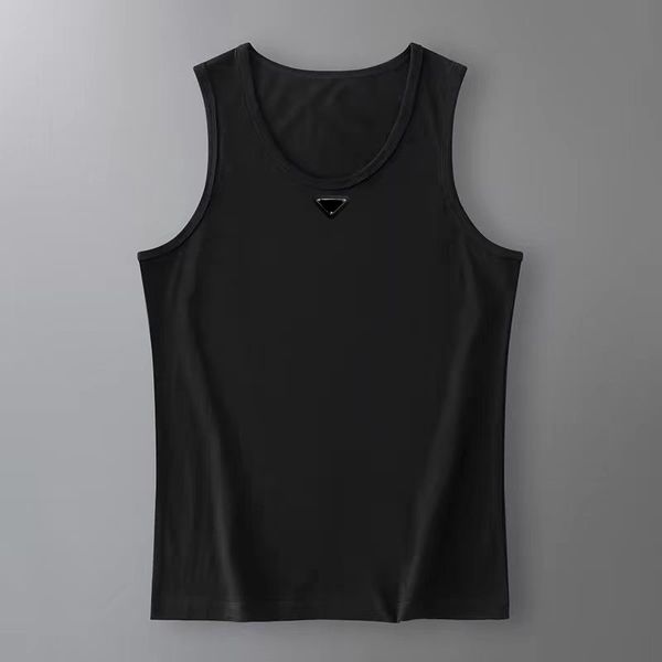 Camiseta deportiva para hombres estadounidenses de diseñador hecha de algodón puro algodón transpirable para hombres de manga corta camiseta sin mangas de moda