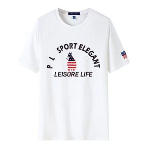 Nouveau produit du créateur, T-shirt à manches courtes Bao L, vêtements de sport en plein air en pur coton pour hommes, col rond pour hommes, chemise POLO ample et polyvalente