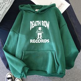 La nouvelle marque à la mode de la mode de mort RowRecords Death Daishier Record Record Imprimé Sweat à capuche pour hommes et femmes, coton pur de haute qualité à capuche à capuche Zobe