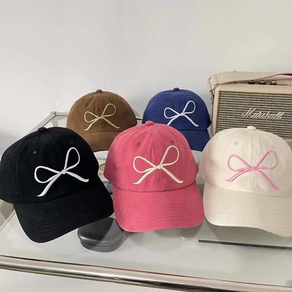 Chapeau de Baseball avec le même nœud du créateur pour femmes, nouveau chapeau de protection solaire doux et mignon, chapeau en langue de canard, printemps/été