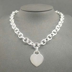 Designer S Sterling Sier Ladies Charm Classic Heart Pendant Chain Brand Sieraden Ketting Gift