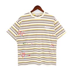 Designer's Stripe Summer T Shirts For Men Splash Plus Size Women's T-shirts Unisex Tops Hombre Vintage Oversized T-shirt Streetwear Tee Youth Tees Fashion Short Sleeves