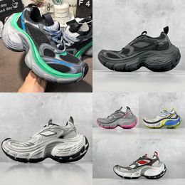 Chaussures de créateurs piste 10xl chaussures de course décontractées balenciaitess 12ème génération 10xl chaussures de sport bateau piste la plus populaire noir gris bleu vert paris table de vitesse