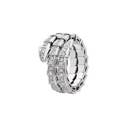 Designer S925 Sterling Silver Ring For Women's Phone Case Set met edelsteen Serpentine Rings v Gold Verstelbare luxe vrouwenvoorstel Gift