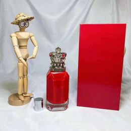Ventas de diseñador Fragancia más nueva Perfume de 90 ml Crown Bottle Red Bottle Man Perfume para mujeres Perfumes glamorosos Fragancias Incienso Azuleador de olor a pulverización rápida Entrega