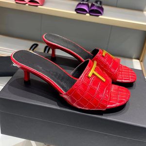 Designer sandaal voor vrouwen platform sandalen hakken glijbanen luxe schoenen mode feest echt lederen sizi 11