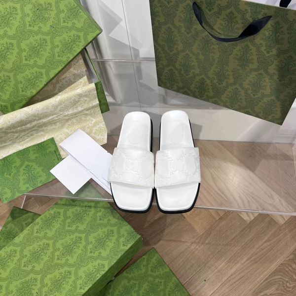 designer Sandal Outwear New Fairy Style Open Toe Sandals Baita Fashion Slippers for Women Vintage minimaliste imprimé bout carré sandales à fond plat