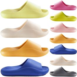 Designer sandale pantoufle sliders pour vert jaune hommes femmes sandales slide runners pantoufle mules mens womens slides pantoufles formateurs tongs sandles color63