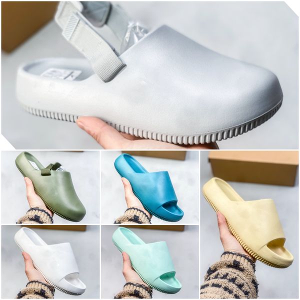 Sandalias de diseñador 2024 Zapatillas tranquilas Geoda Turquesa Vista al mar Jade Ice Sail White Zapatillas para hombres Sandalias para mujer Plataforma de goma Zapatillas de playa de verano Zapatos al aire libre