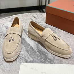 Designer Slippers L Piana Mules Slides Femmes Men LP LP MOCCASIN Sandale Cuir confortable Chaussures formelles Luxury Place Flats