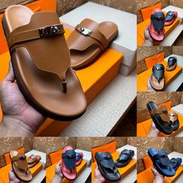 Sandales de créateurs célèbres designers hommes sandale tongs sliders sandales cuir caoutchouc empire classique homme été plage chaussures pantoufles luxe claquette luxe