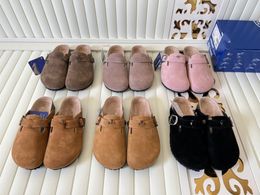 Sandales de créateurs pour hommes et femmes, pantoufles en cuir haut de gamme enveloppées dans une pantoufle à bout surélevé avec pied surélevé à l'intérieur, taille 35-44