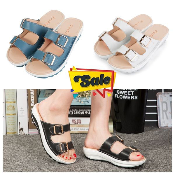 Sandalias de diseñador para mujer Mulas diapositivas planas zapatillas blancas negras rosadas para mujer zapatos de verano al aire libre GAI precio bajo