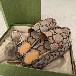Designer Sandals G Slippers Mules Multicolor Flora Fashionable Easy-to-wear Style Women Slides Shoes Platform Embroidered