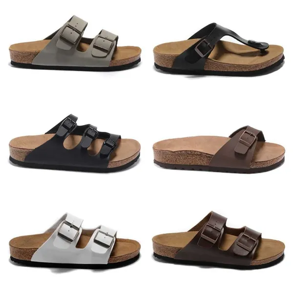 sandales de designer curseurs de designer hommes pantoufles en cuir véritable appartements givrés chaussures sexy dames plage glisse sans effort 2 sangles avec boucles dorées ajustées