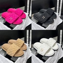 Sandales de créateurs Designer de luxe Femmes Hommes Sandales Canal Couple Pantoufles Paris Nouvelle Mode Double Jelly Style Casual Pantoufles Plates Summer Beach Slides Macaron