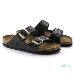 Designer Sandalen Heren Dames Microfiber Slides Sliders Boston Soft Mules Footbed Clogs