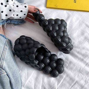 Designer-Sandalen Nieuwe Persoonlijkheid Bubble Slippers Zachte Eva Summer Home Slides Massage Bodem voor Mannen en Vrouwen Slippers 1211