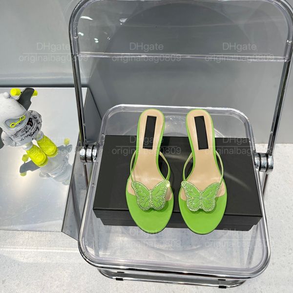 Designer Sandals New Summer Limited Butterfly Toe Women's Luxury High Heels Exclusive Cuir en cuir personnalisé Sandale de style décontracté à semelle extérieure personnalisée avec boîte d'origine.