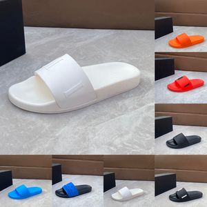 Sandales de créateurs Pantoufles pour hommes Femmes Caoutchouc Appartements Piscine Slide Bandana Chaîne Rouge Noir Sliders Sandles Noir Blanc Rouge Chaussures de plage d'été