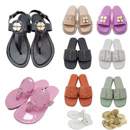 Designer sandalen slangenleer slides slippers tb dames gratis verzending wit zwart lakgeel triple roze slippers dames maat 36-41