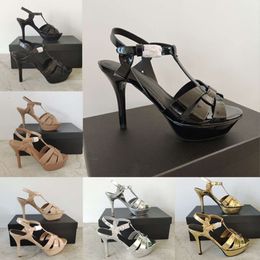 Designer femmes chaussures à talons hauts 10 cm en métal brillant en cuir robe de luxe en cuir chaussures de mariage 14 cm avec boîte NO23