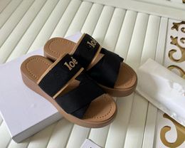 designer sandalen vrouw woodys platte muilezels pantoffels zomer outdoor pantoufle sliders antislip platformglijbaan zwart veelkleurig dame strandsandaal