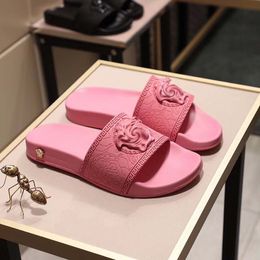 Sandalias de diseñador Zapatillas para mujer Chanclas para hombre Zapatos de vestir de cuero de goma planos de lujo para mujer