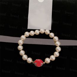 Designer Saturn farbiges Emaille-Perlenarmband mit magnetischer Saugnapf, ovale Schnalle, Damen- und Mädchen-Luxus-elegantes Armband-Schmuck