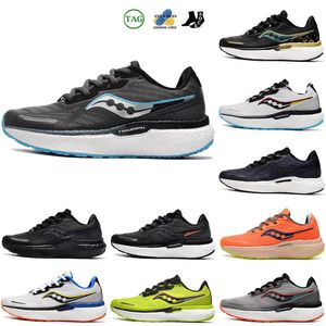 Diseñador Saucony Triumph 19 zapatillas para hombres Running Blanco Blanco verde Ligero Absorción Meniguable Mujeres Entrenador Sports Sports 36-46