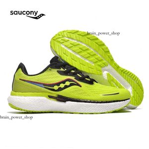 Designer Saucony Triumph 19 Mens hardloopschoenen Zwart Wit groen lichtgewicht schokabsorptie Ademend mannen Women Trainer Sports sneakers 796